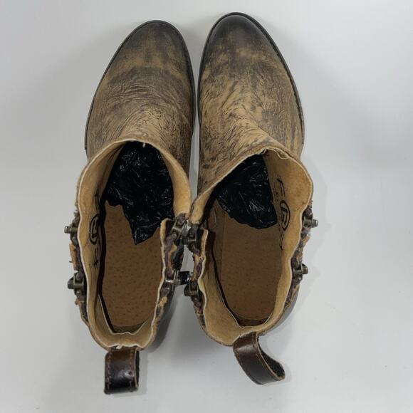 Circle G Corral Womens Burnished Brown Double Zip Boot Womens Size 9.5 - Picture 6 of 11